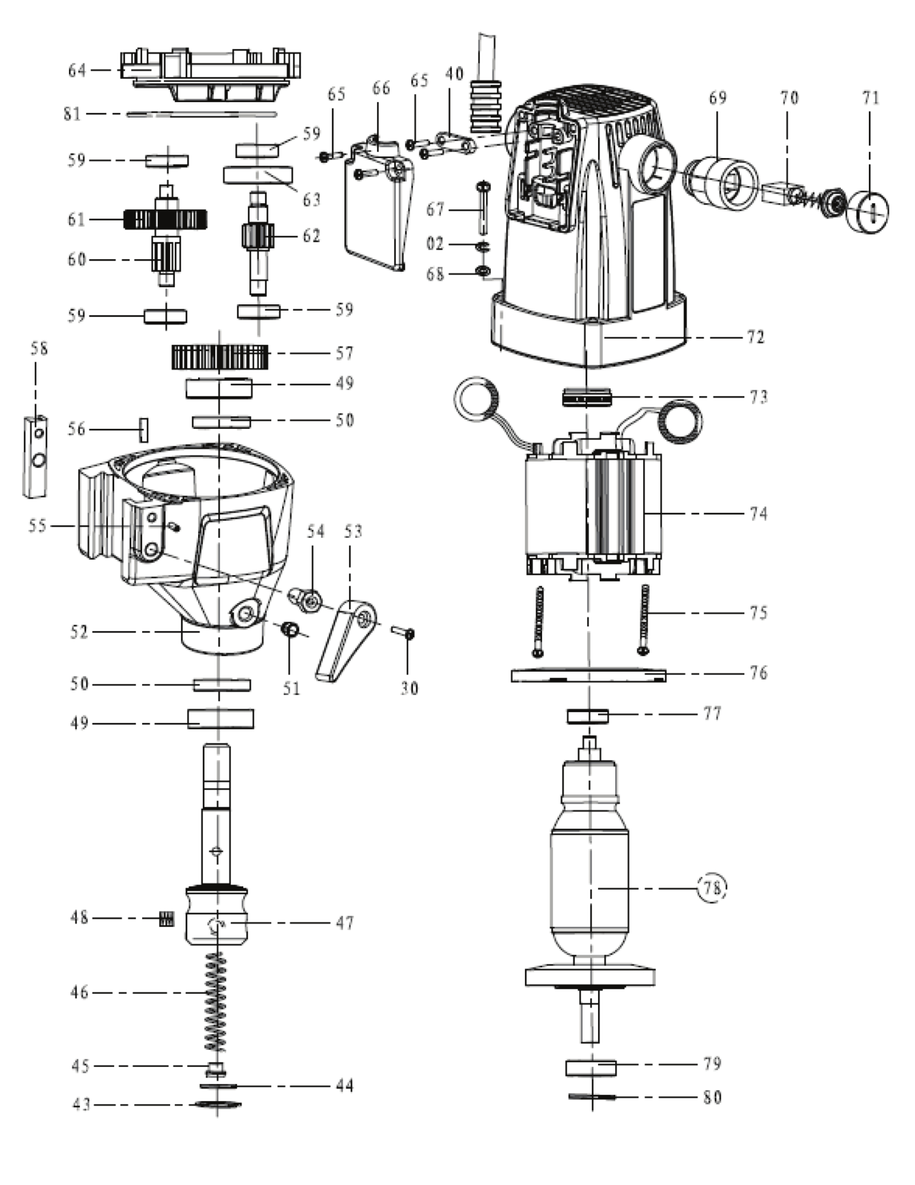 Evolution 0900006.01 S28mag 110v 28mm Drill Spare Parts SPARE